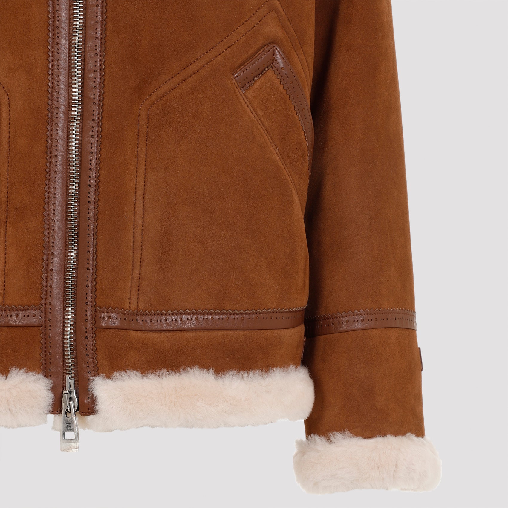 ERMANNO SCERVINO Lamb Fur Shearling Jacket for Women