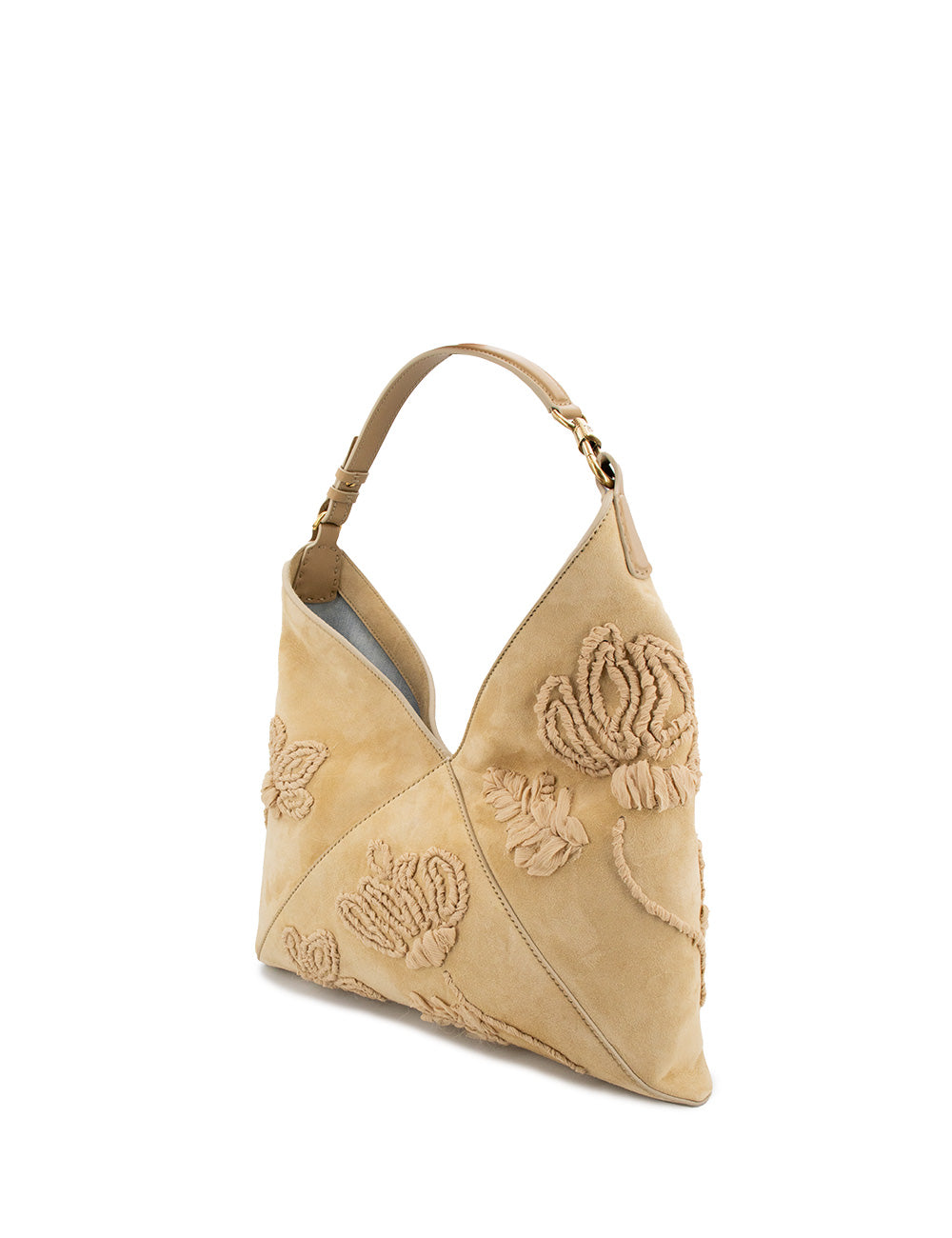 ERMANNO SCERVINO Elegant Handbag with Floral Embroidery - 36x33x21 cm