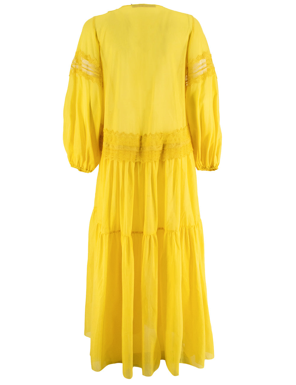 ERMANNO SCERVINO LIFE Elegant Long Dress with Lace Inserts for Women