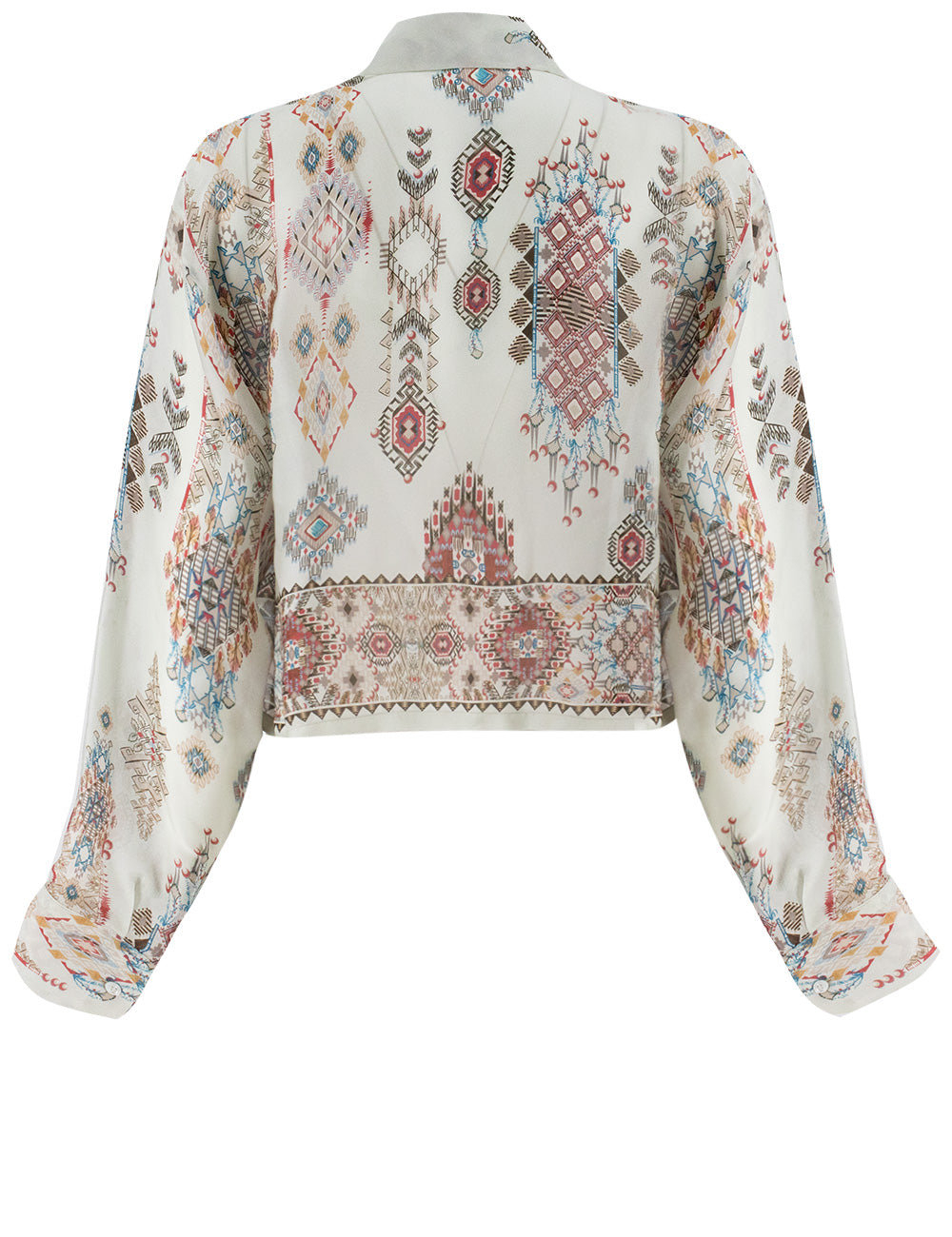 ERMANNO SCERVINO Geometric Floral Print Silk Shirt for Women