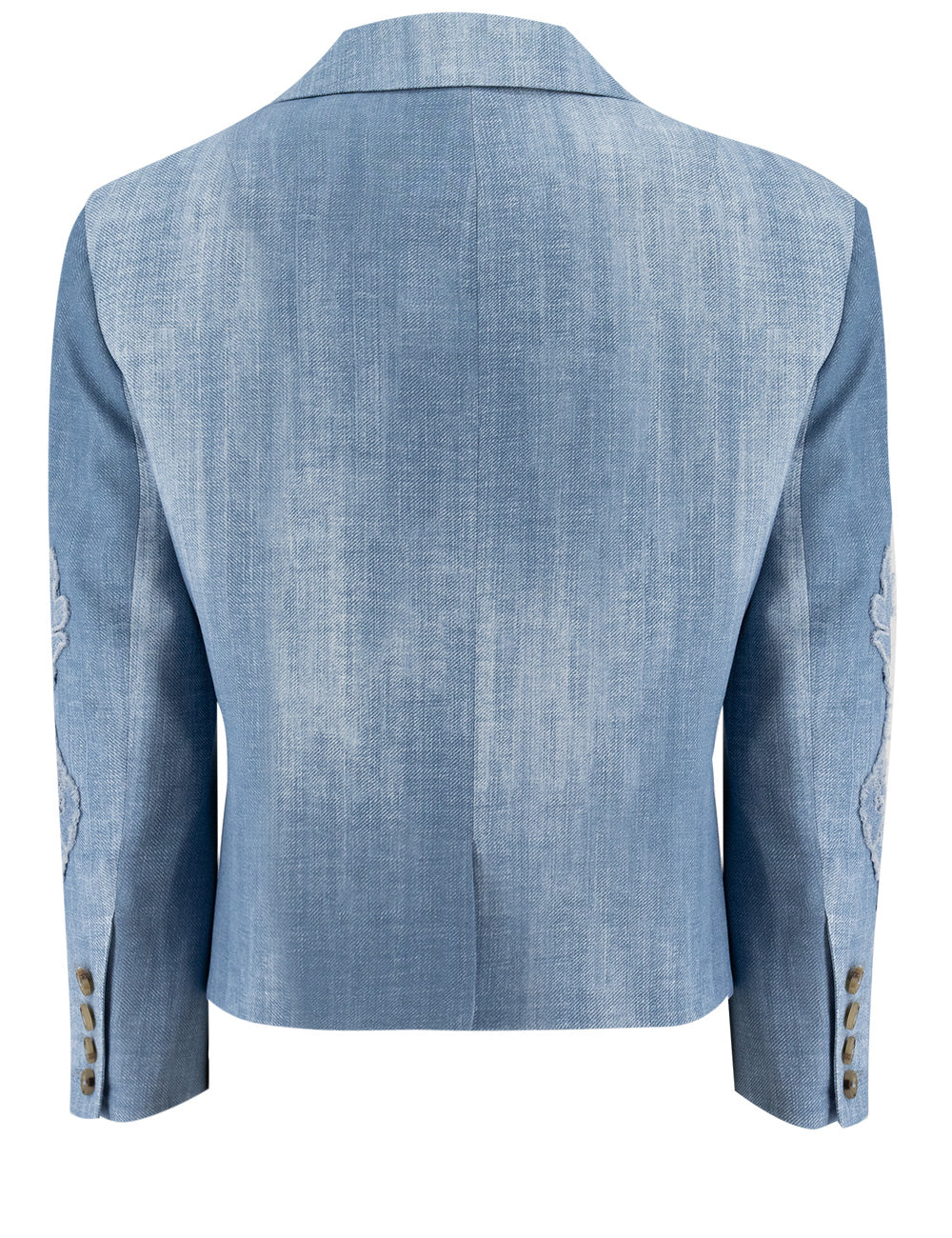 ERMANNO SCERVINO Mini Single Breasted Denim Jacket