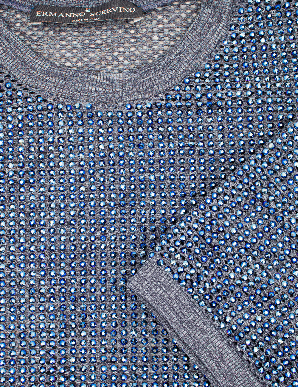 ERMANNO SCERVINO Crystal Appliqué Knit T-shirt - Regular Fit