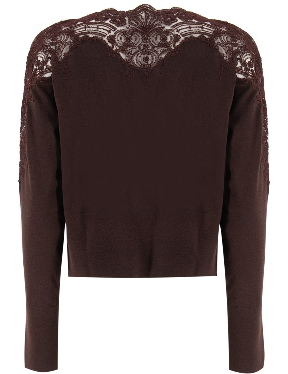 ERMANNO SCERVINO Elegant Lace Boat Neck Jumper - Women