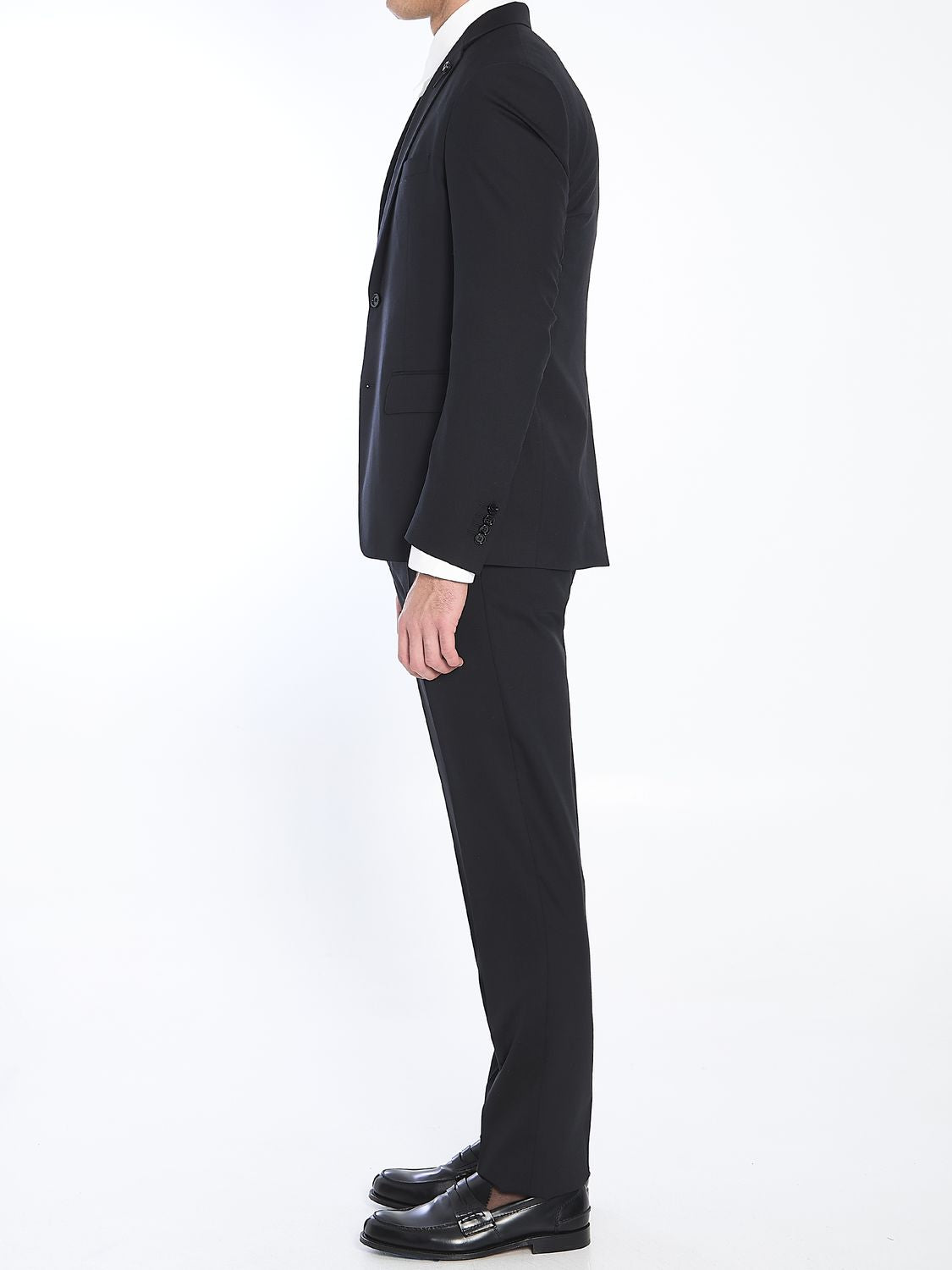 LARDINI Men's Wool Blend Two-Piece Suit - Size 50