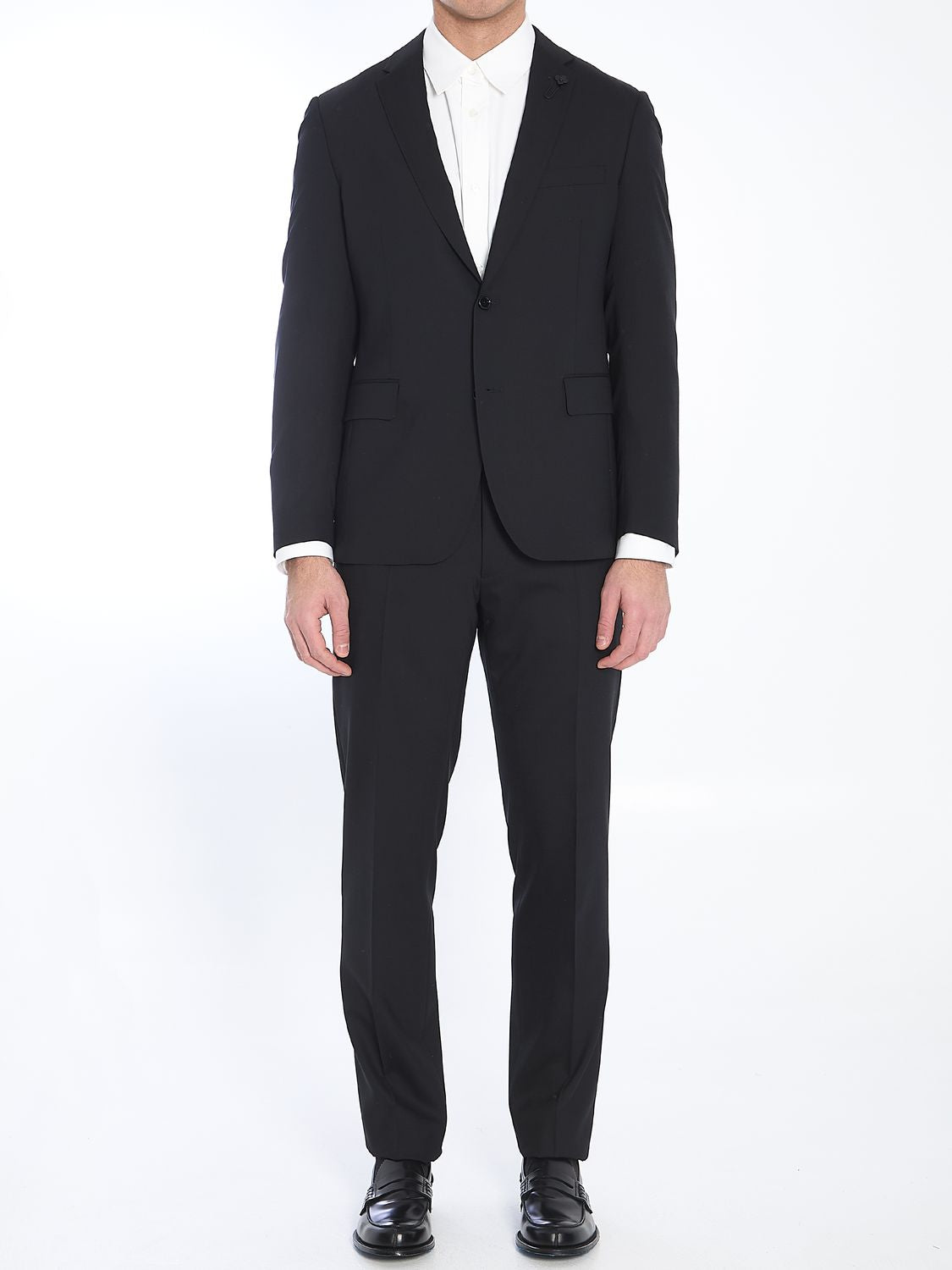 LARDINI Men's Wool Blend Two-Piece Suit - Size 50