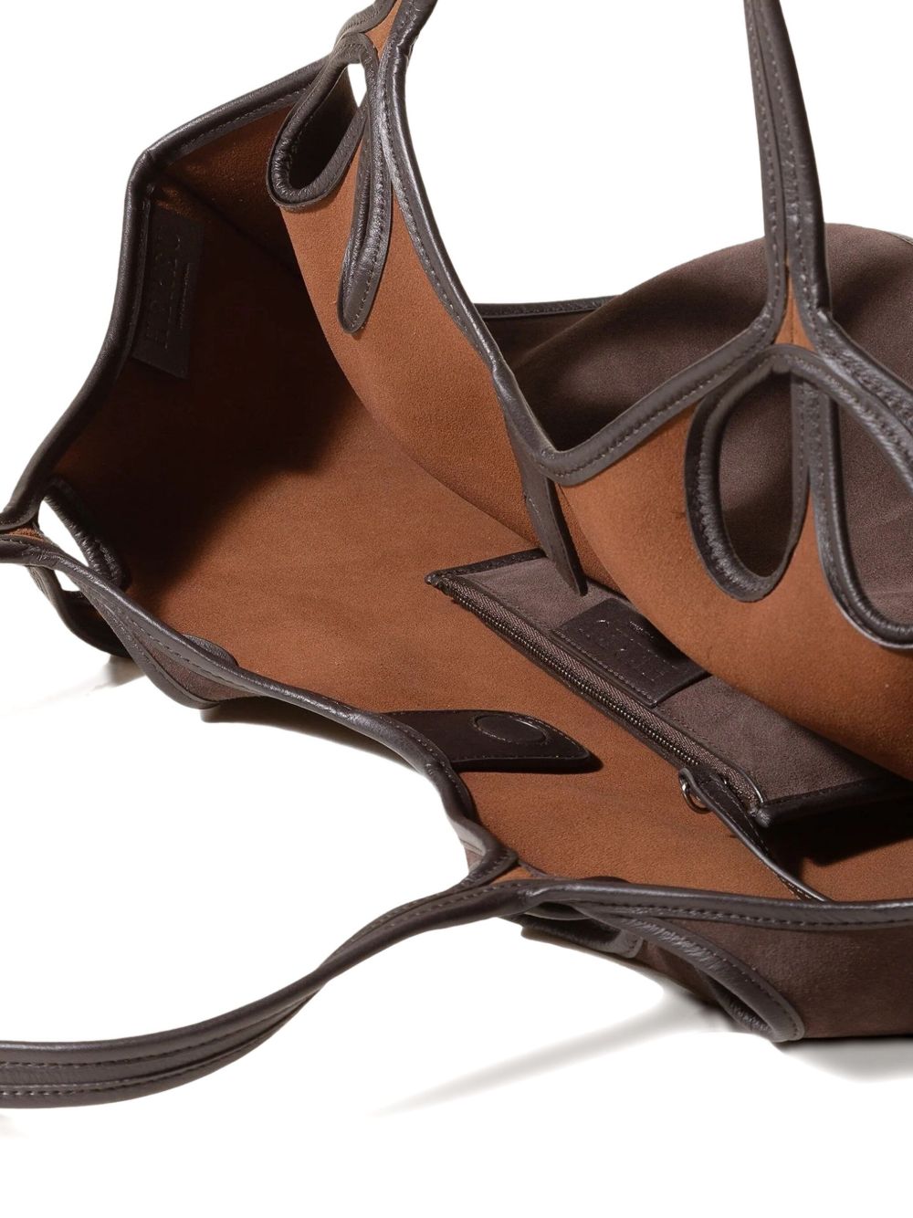 HEREU Curved Silhouette Handbag with Cut-Out Details