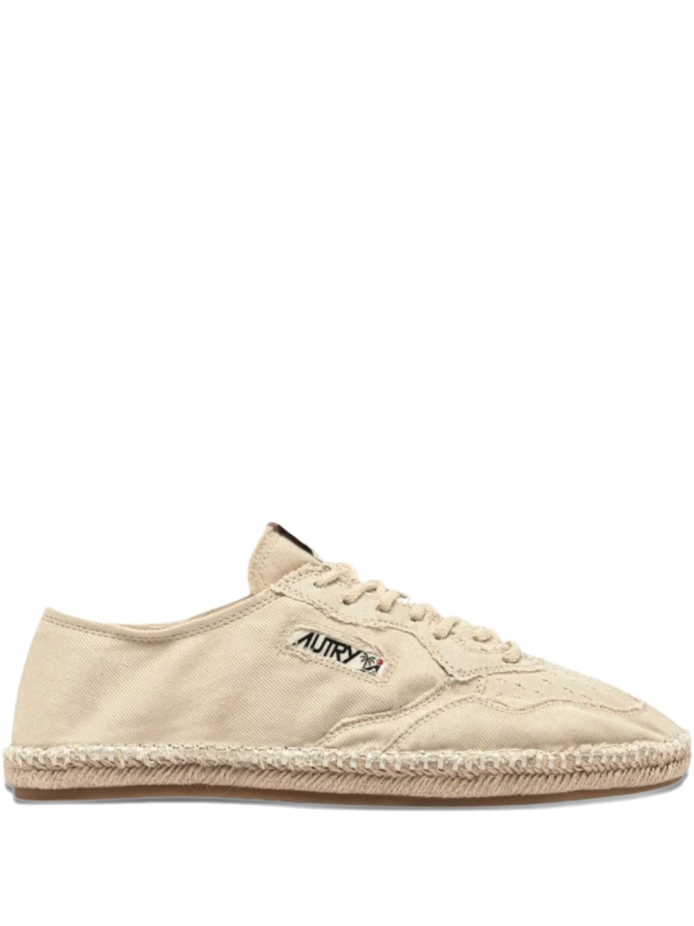 AUTRY Low Canvas Sneakers with Jute Sole for Women