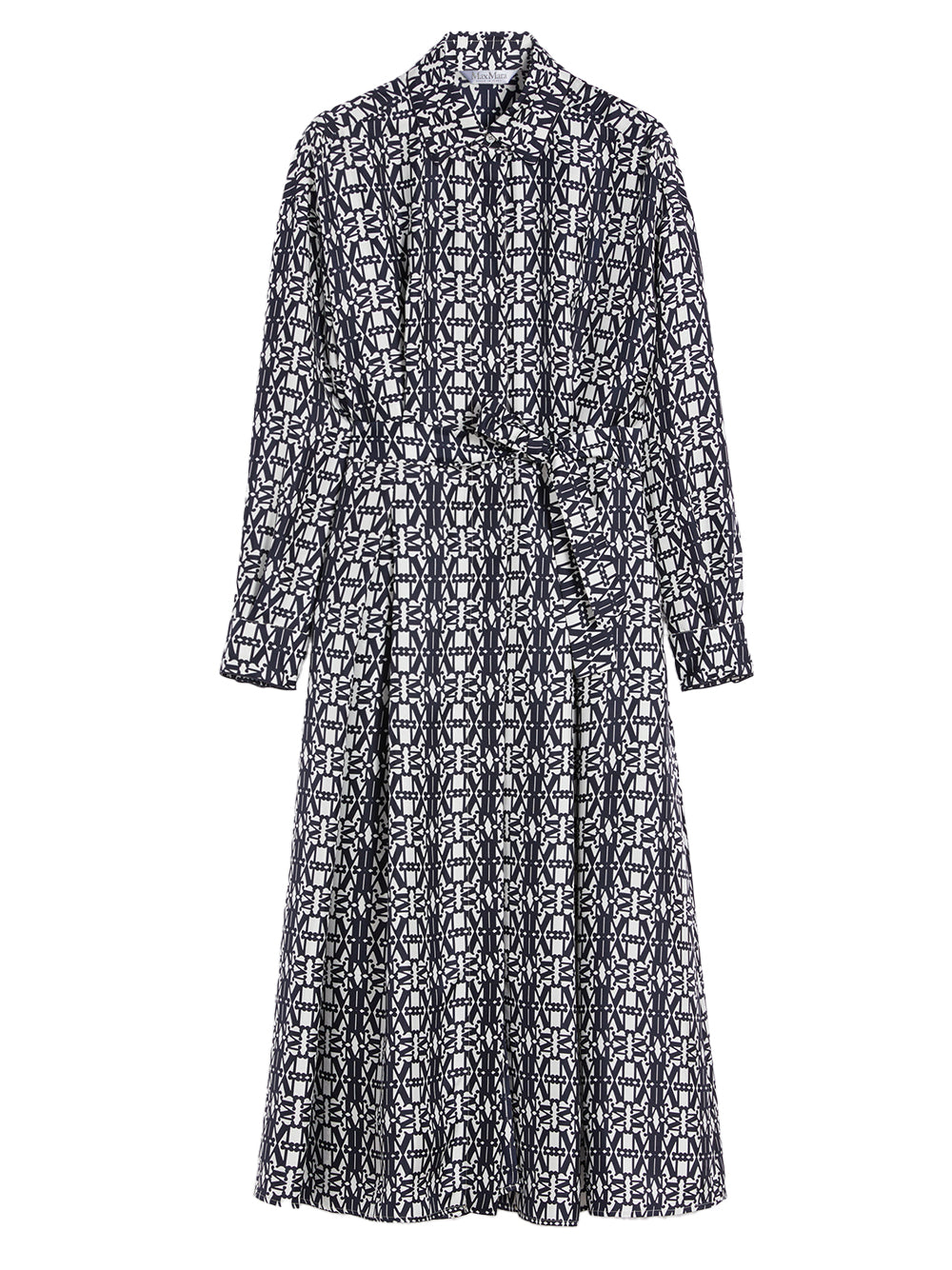 MAX MARA Printed Twill Shirt Dress