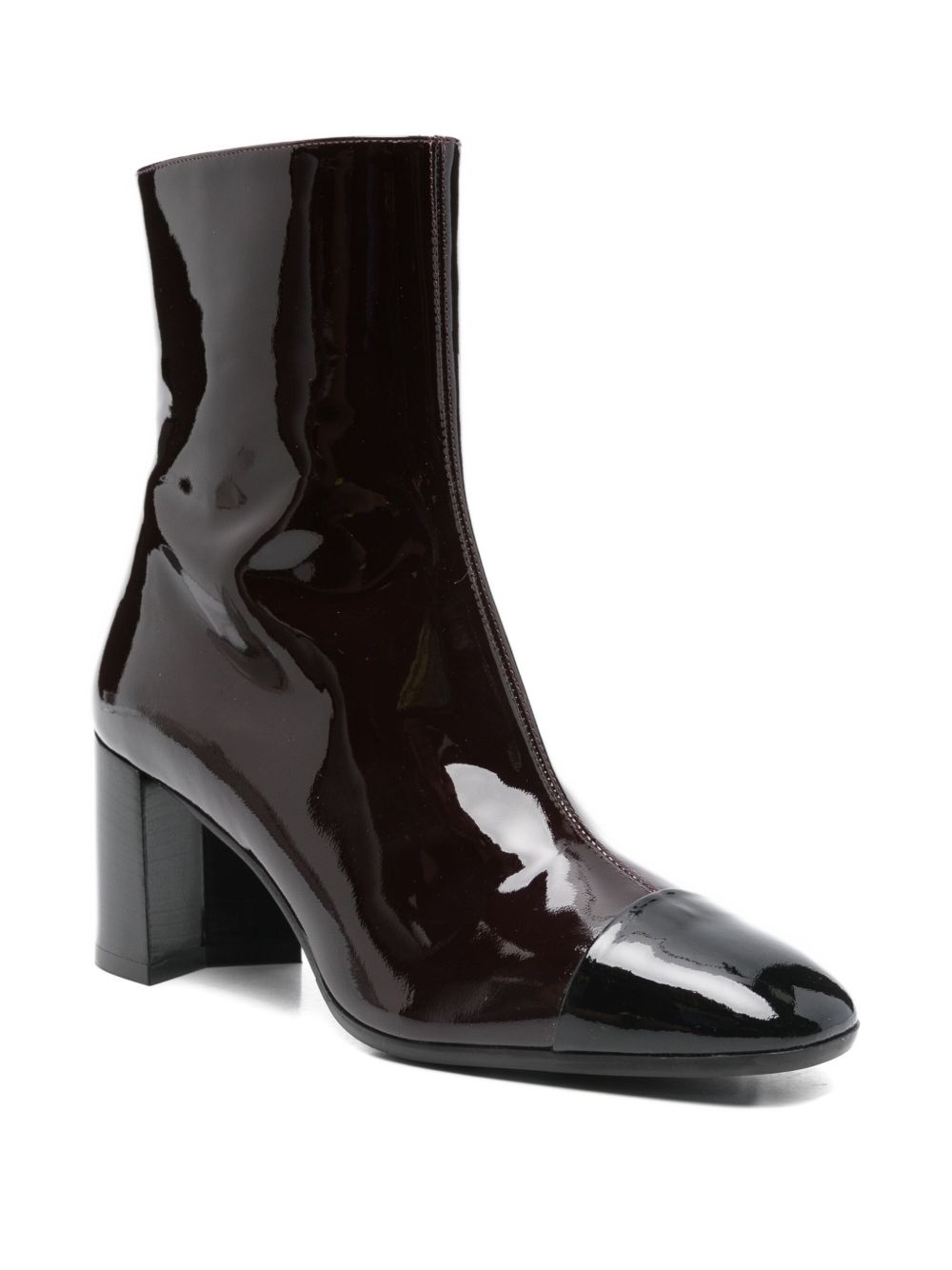 CAREL PARIS Patent Leather Ankle Boots