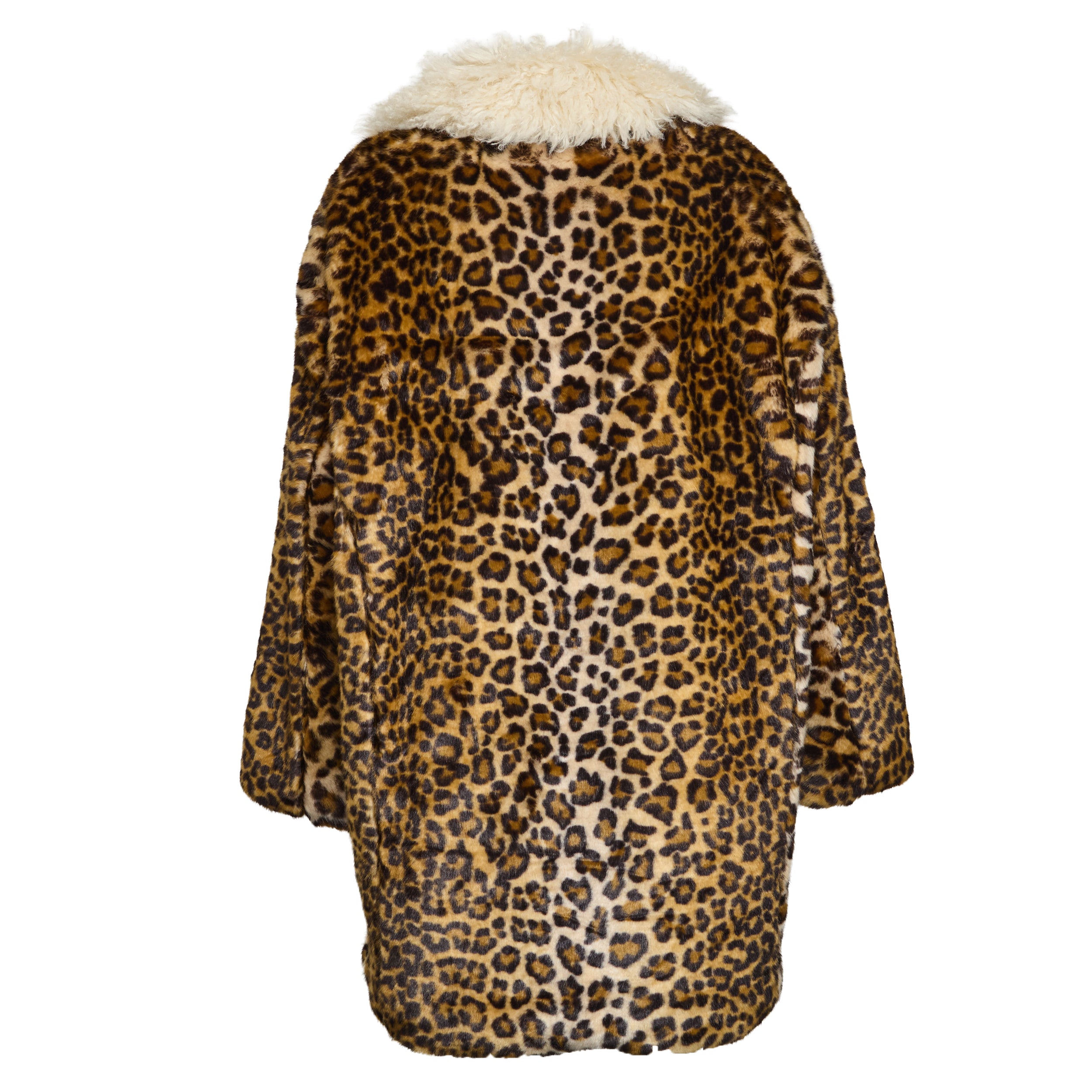 ESSENTIEL ANTWERP Leopard-Print Faux Fur Jacket for Women