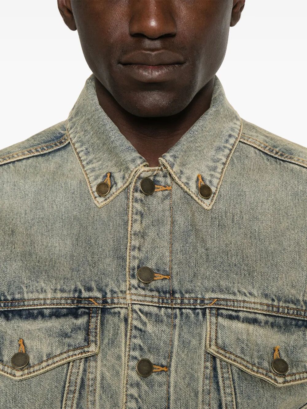 ENTIRE STUDIOS Mini Shrink Denim Jacket