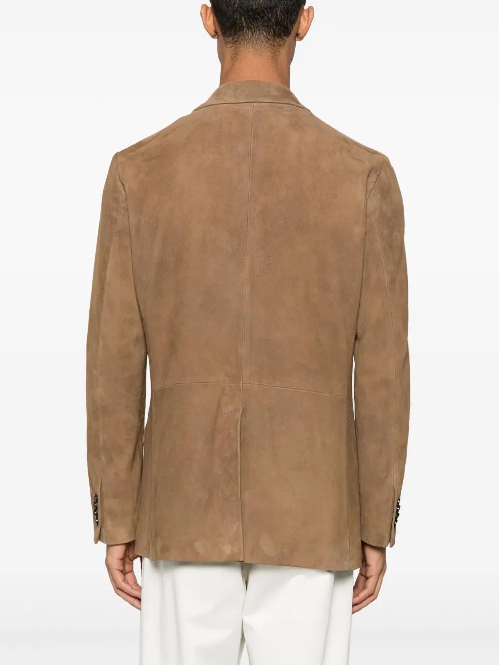 LARDINI Men's Suede Outerwear Jacket