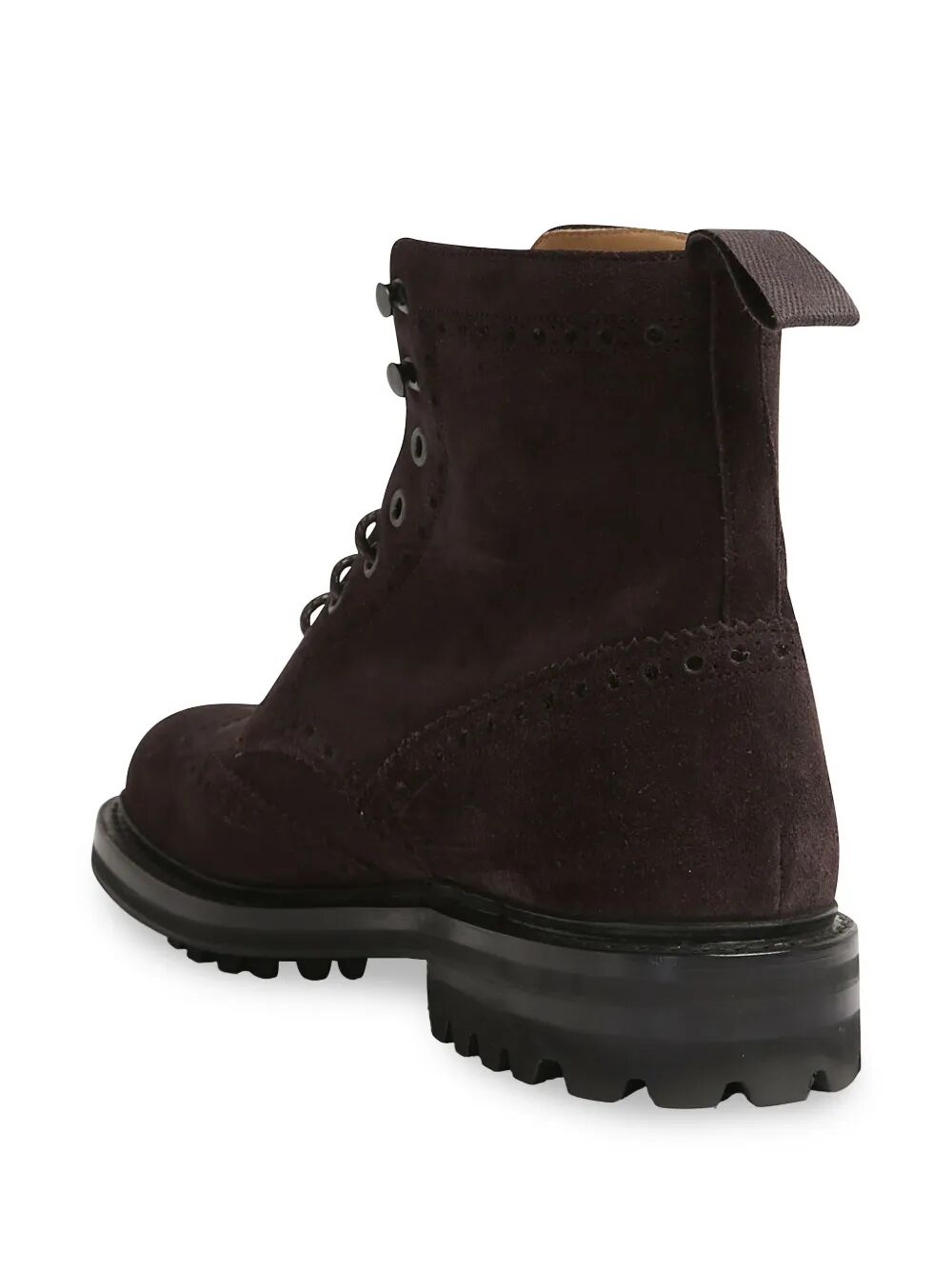 CHURCH'S Men's Suede Ankle Boots with Brogue Detailing