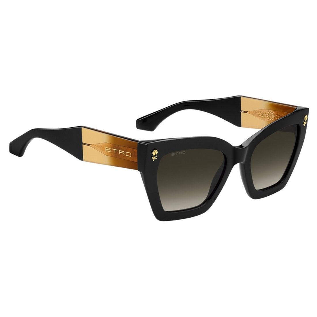 ETRO Stylish Women’s Acetate Sunglasses with Brown Shaded Lenses