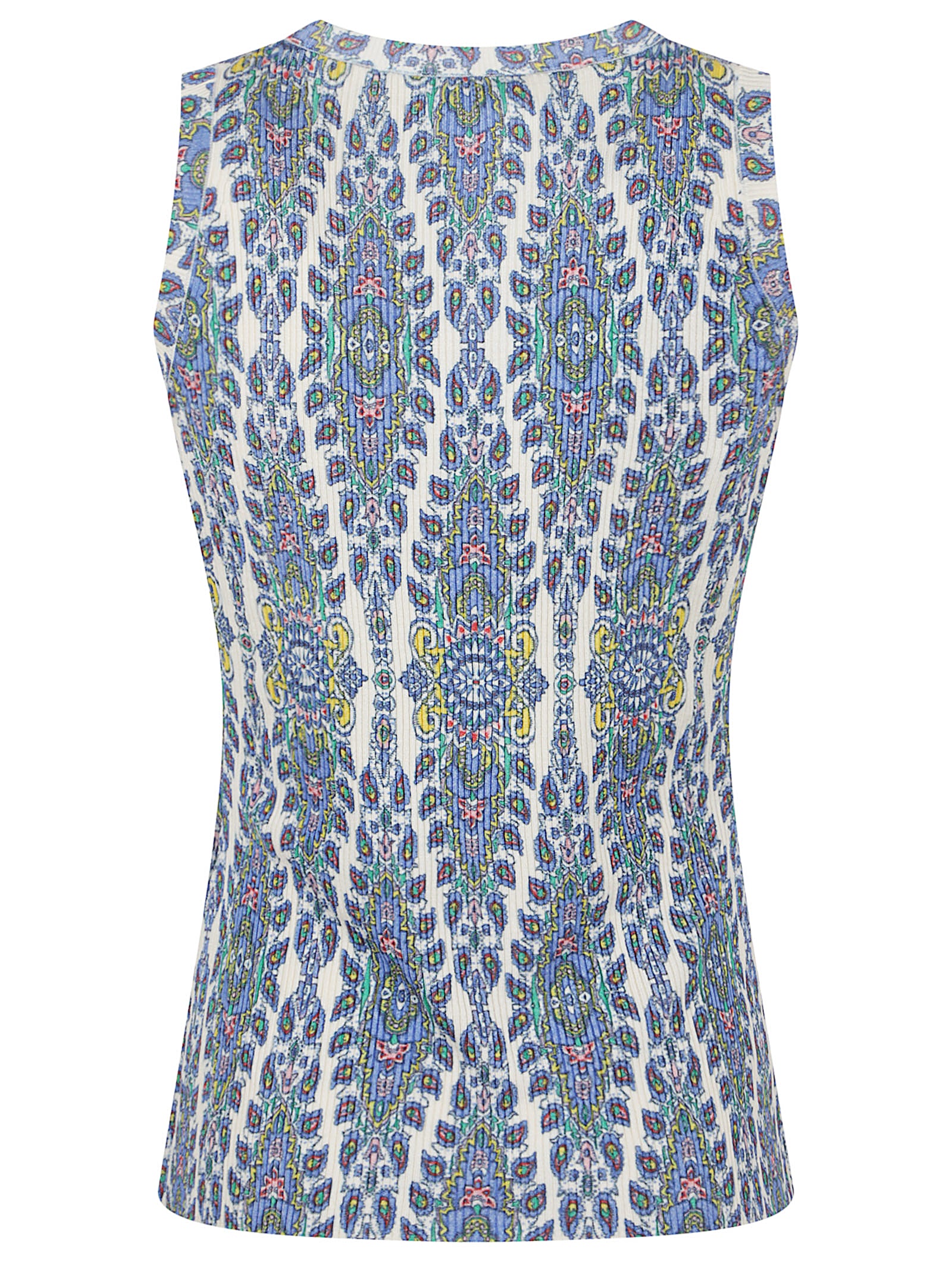 ETRO Deep Neck Vibrant Print Top for Women - Spring Summer 2025