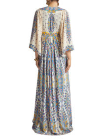 ETRO Elegant Floral V-Neck Dress for Women - Spring Summer 25