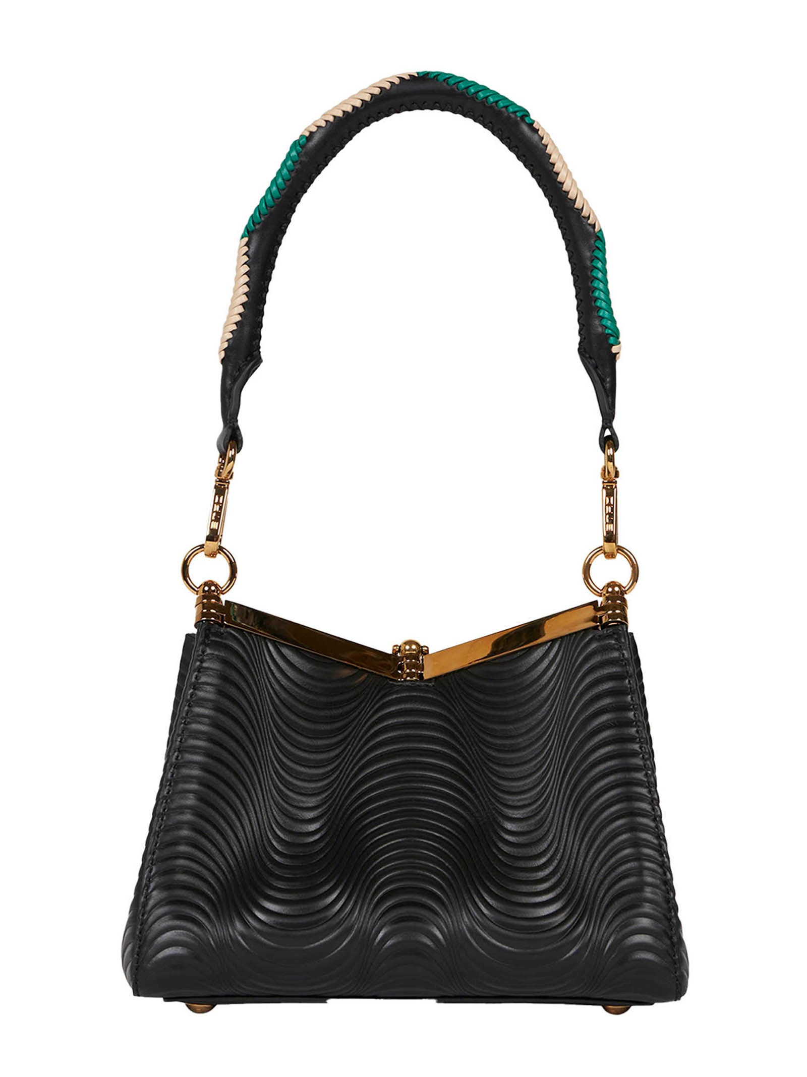 ETRO Mini Handbag with Wavy Leather Design - Perfect for On-The-Go