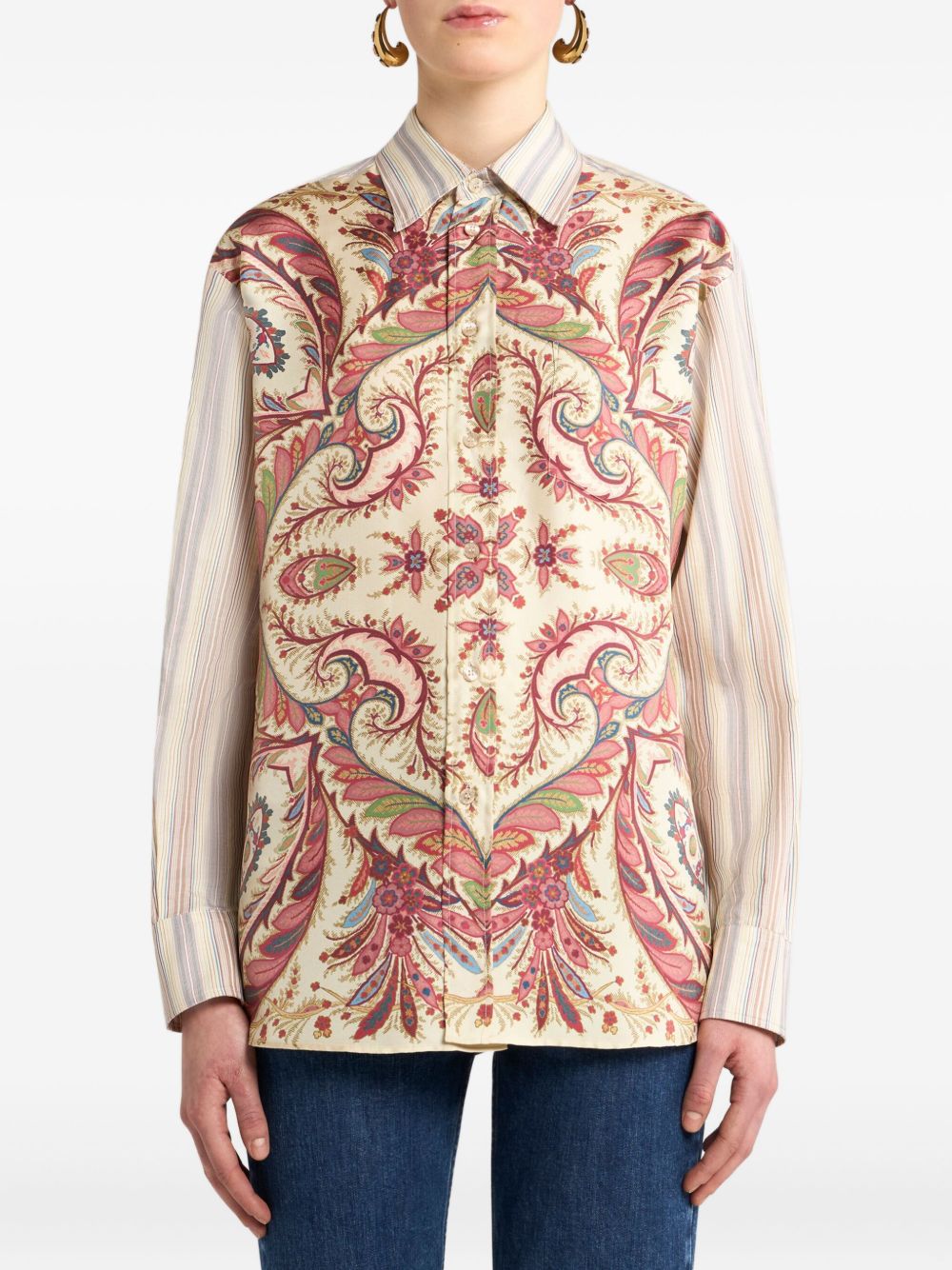 ETRO Multicolour Women's Elegant Cotton Shirt