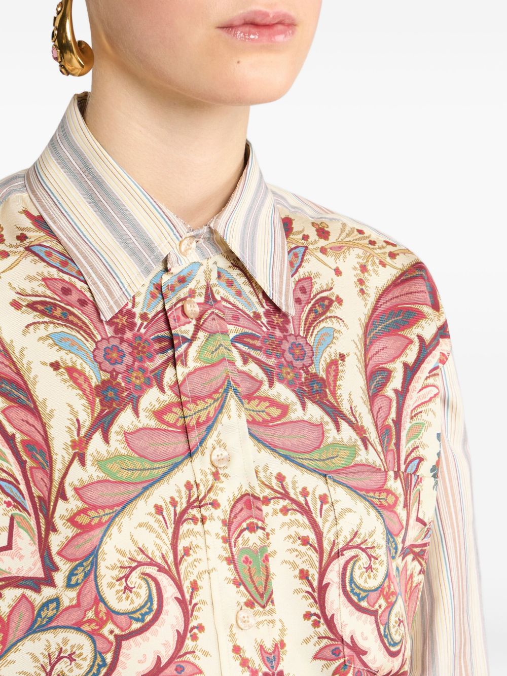 ETRO Multicolour Women's Elegant Cotton Shirt