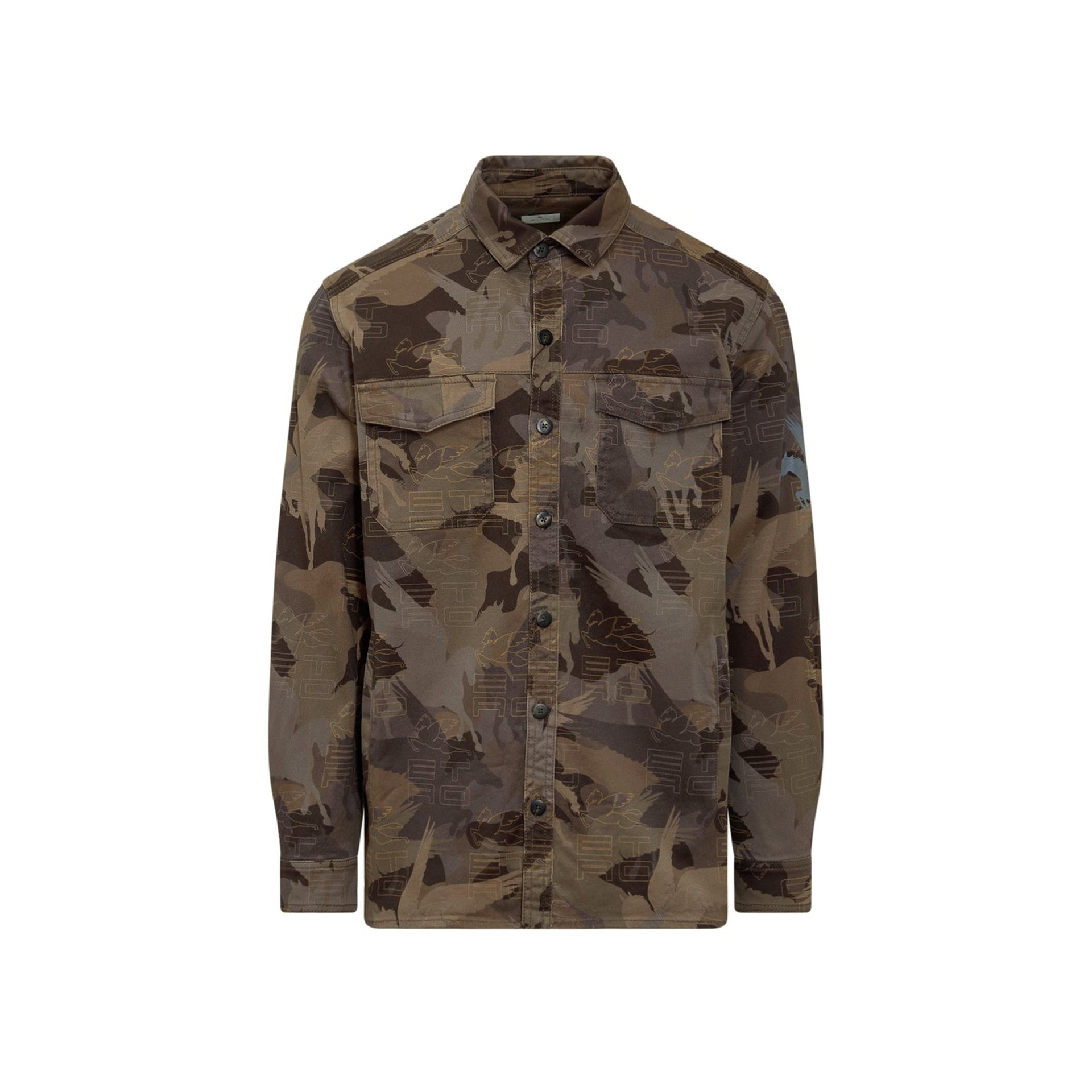 ETRO Camouflage Cotton Shirt for Men