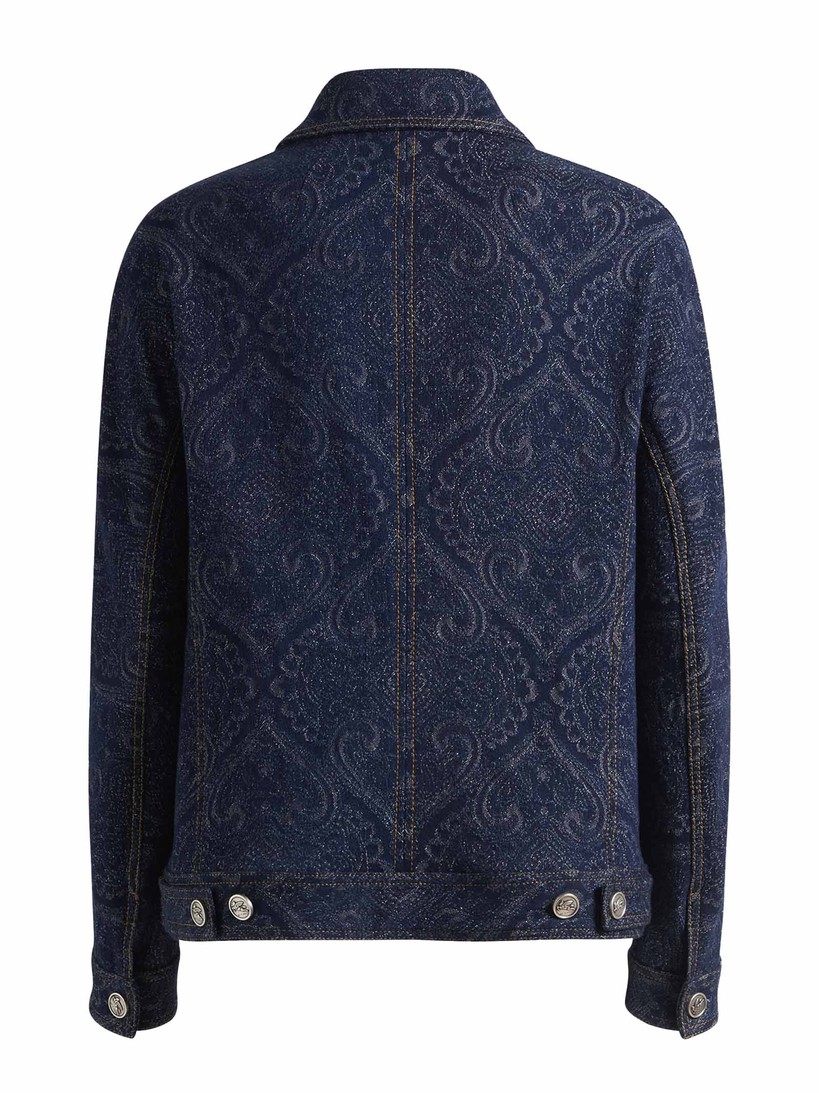 ETRO Stylish Stretch Cotton Denim Jacket for Women - FW25
