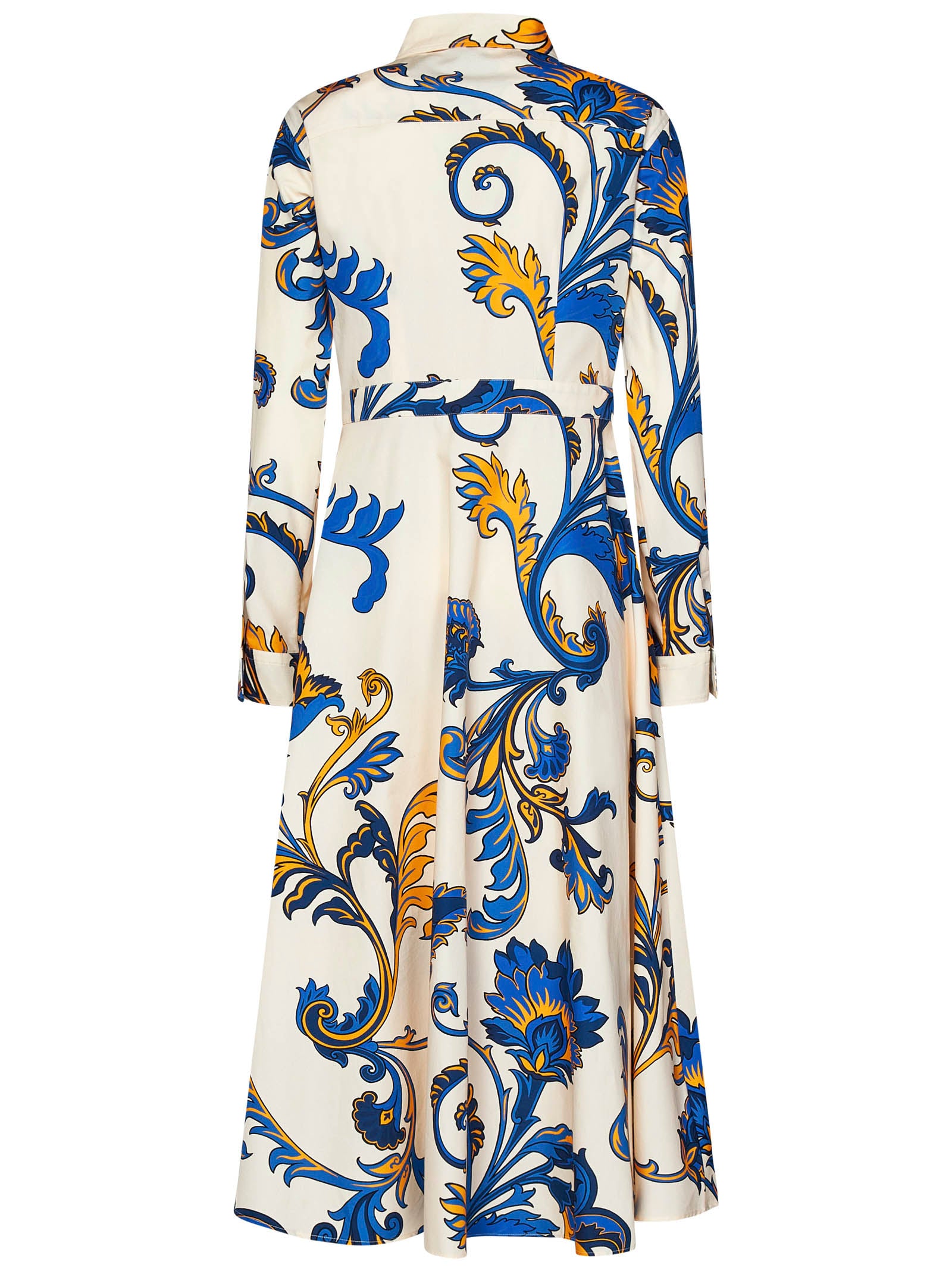 ETRO Midi Shirt Dress with Vibrant Paisley Print (42 IT Size)