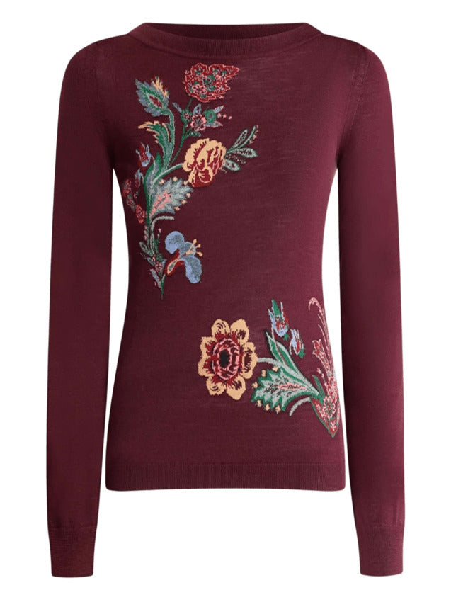 ETRO Floral Pattern Long-Sleeve Sweatshirt