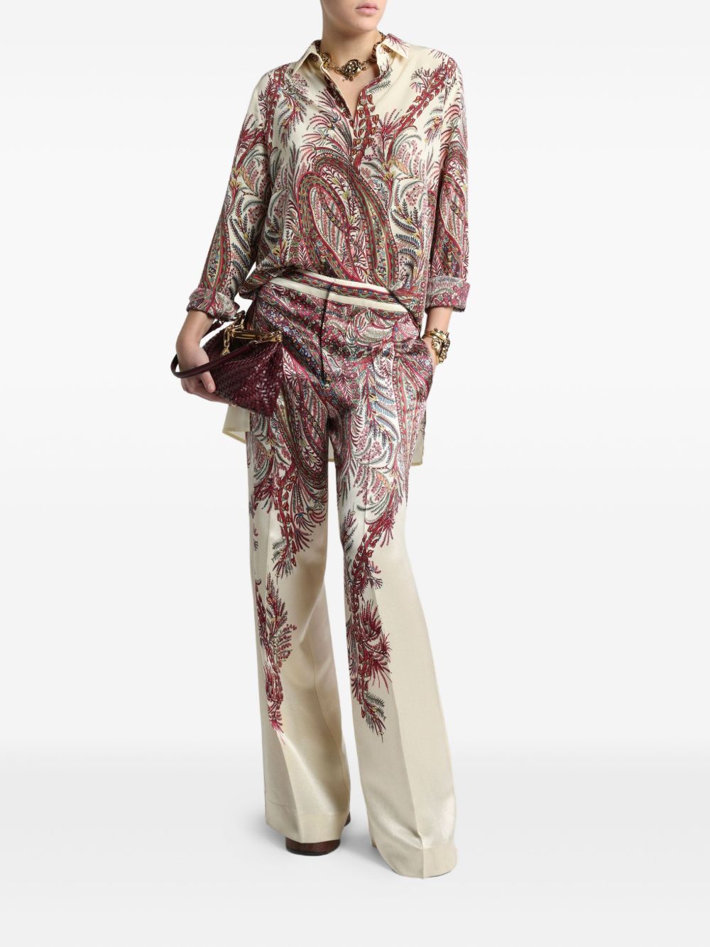 ETRO Elegant Palazzo Trousers for Women - FW25 Collection