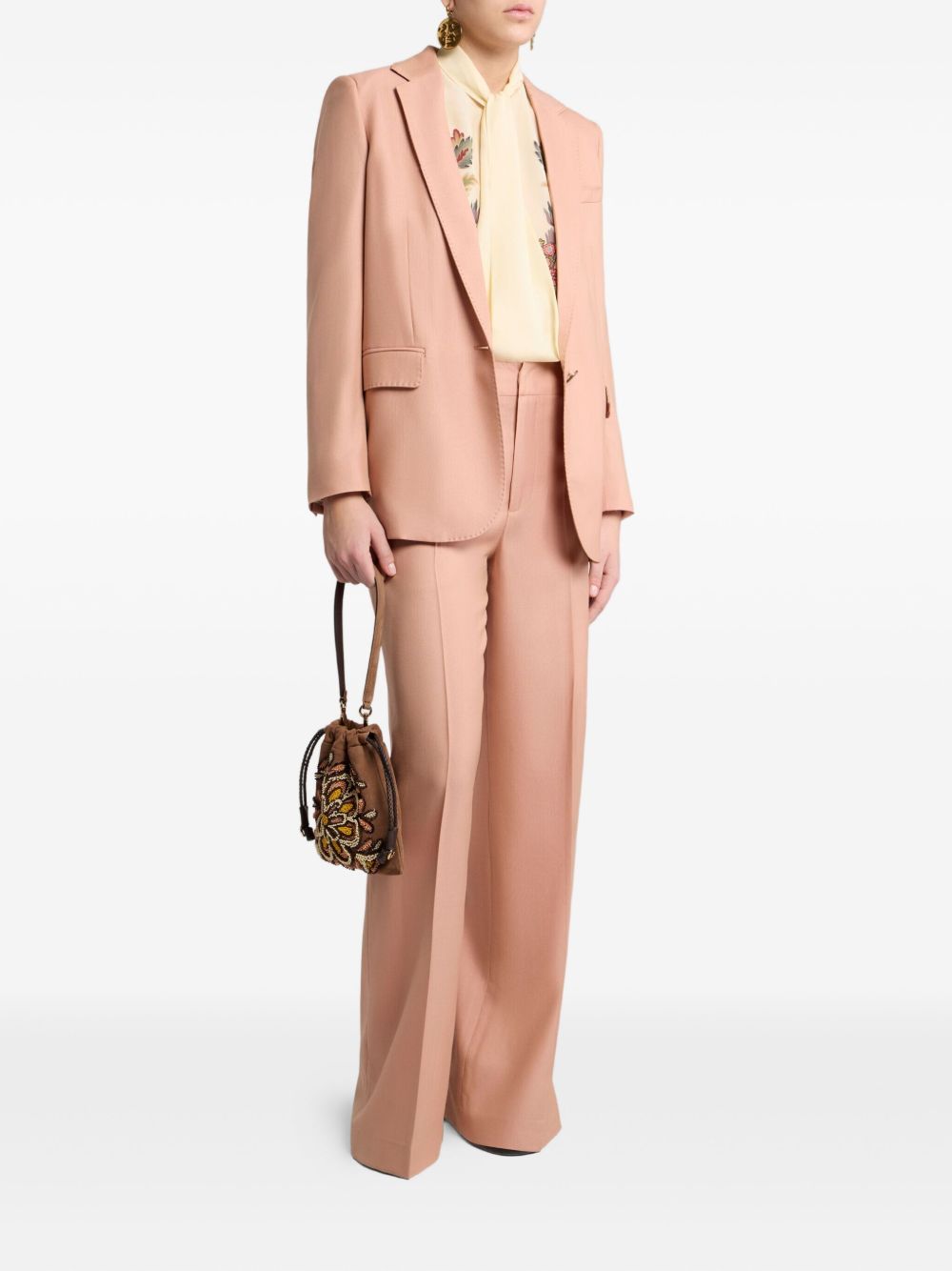 ETRO Elegant Floral Print Blouse with Lavalliére Collar for Women - FW25