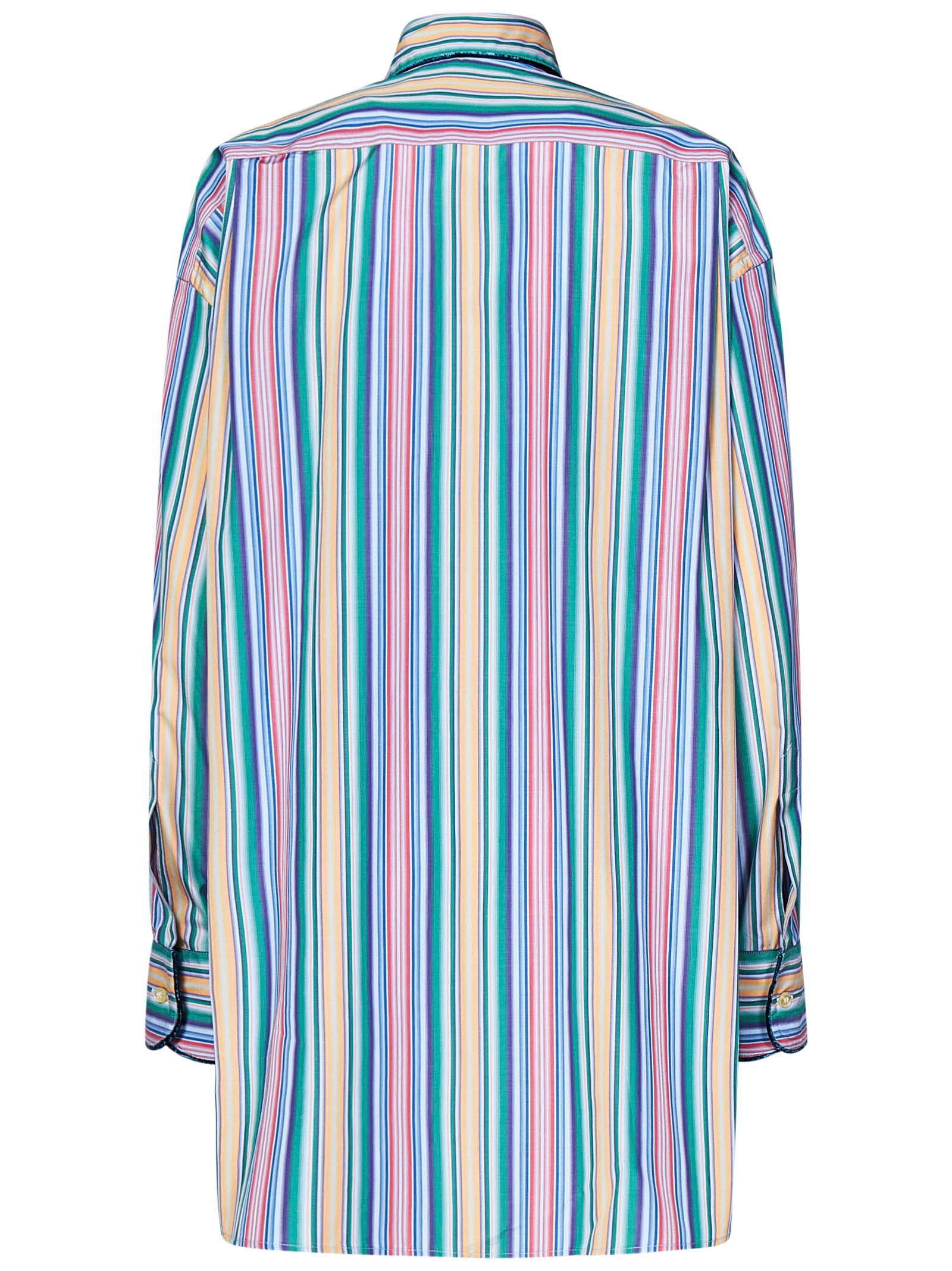 ETRO Oversized Striped Cotton Shirt - Fits Size 40 IT