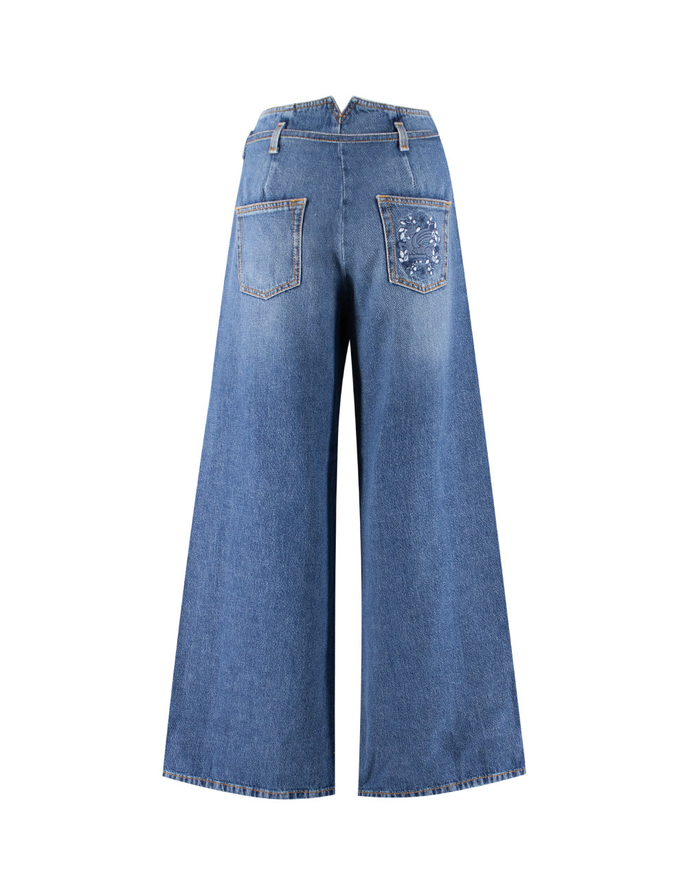 ETRO High Waist Floral Motif Jeans