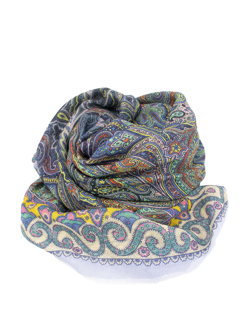 ETRO Elegant Paisley Motif Scarf - 140x140 cm