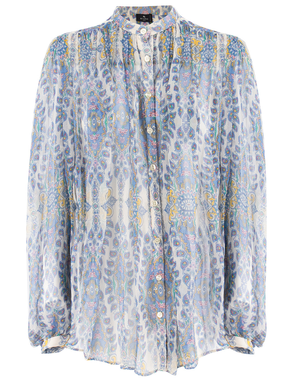 ETRO Silk Blouse with Vibrant Paisley Print