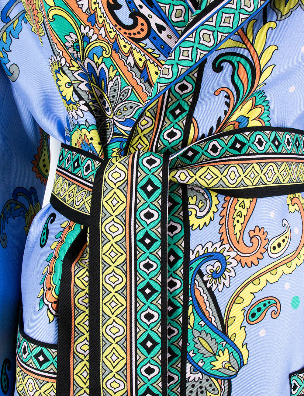 ETRO Women's Silk Kimono Jacket with Jacquard Pattern