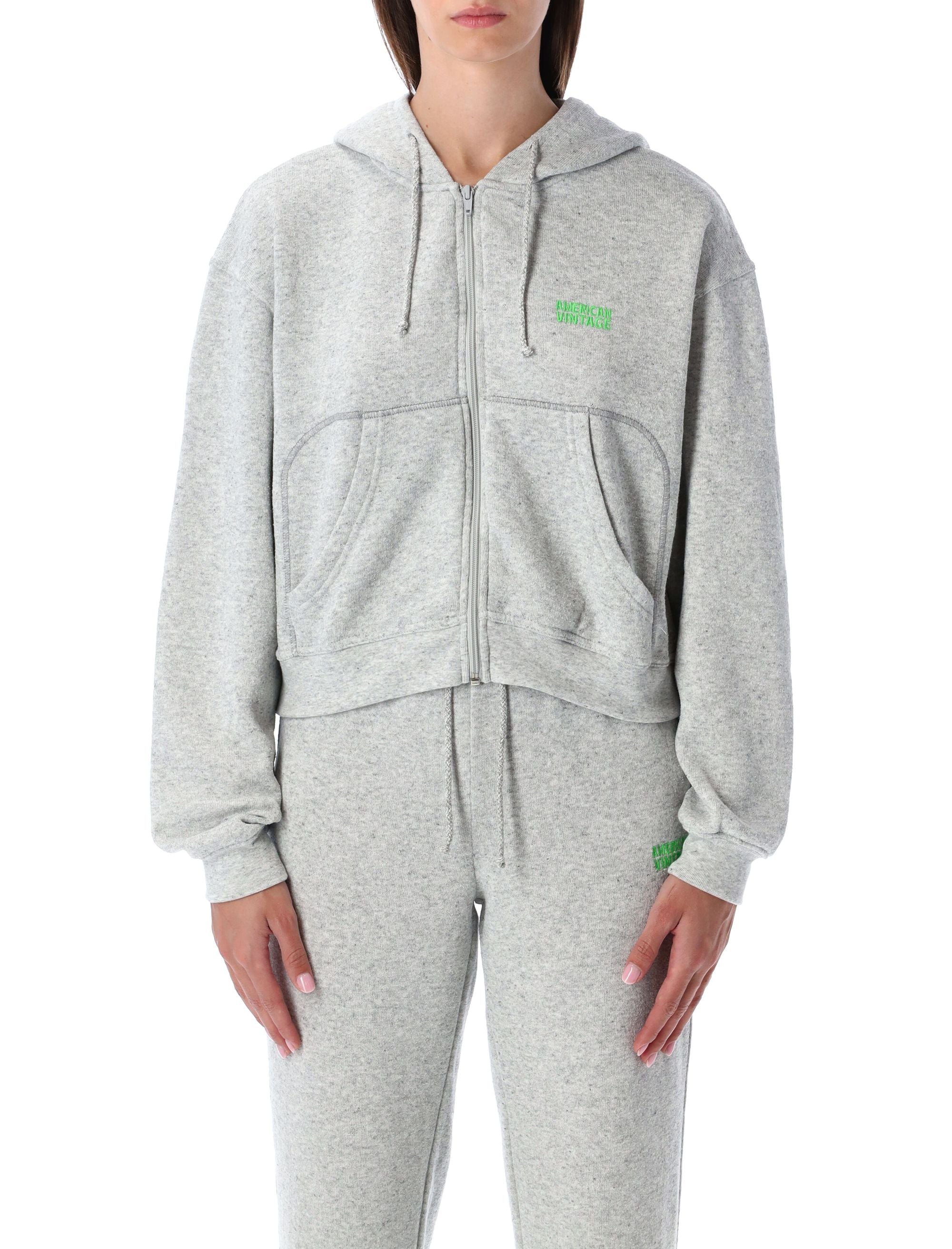 AMERICAN VINTAGE Women's Oversized Zip Hoodie in Soft Fleece