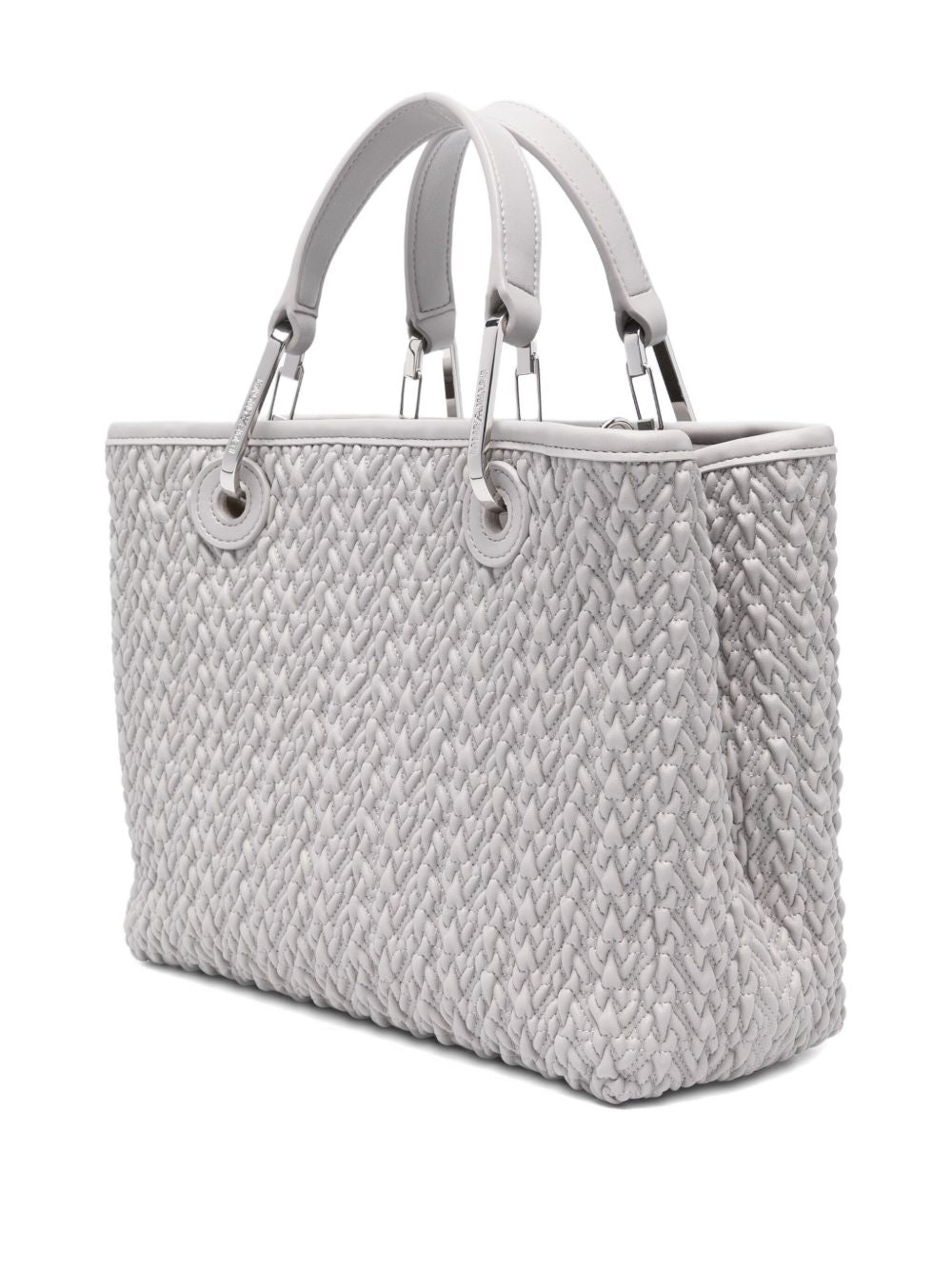 EMPORIO ARMANI Woven Design Small Shopping Handbag