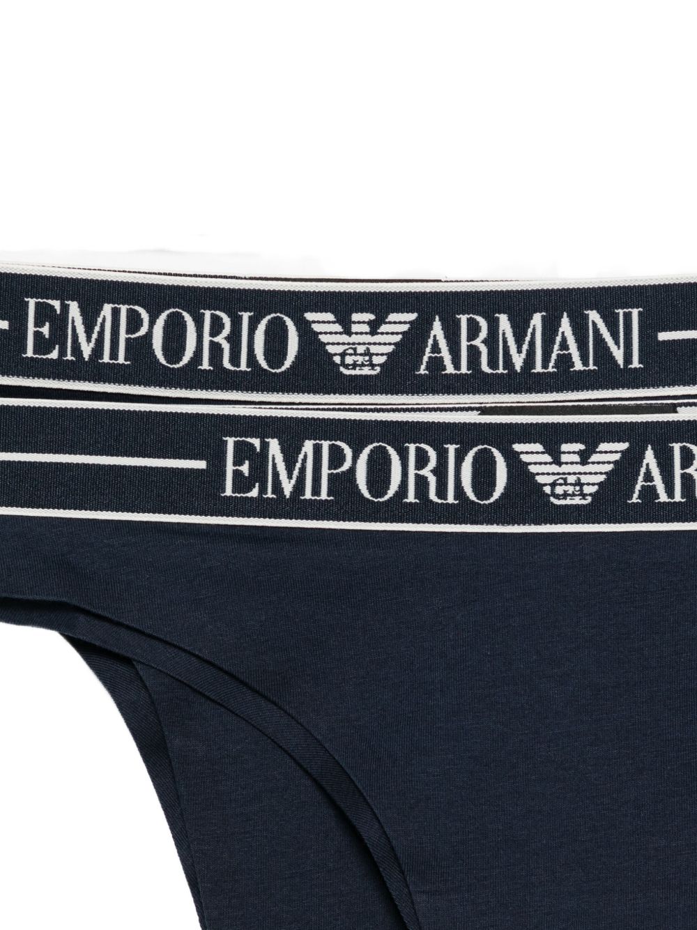 EMPORIO ARMANI Silk & Nylon Brazilian Briefs - 2 Pack