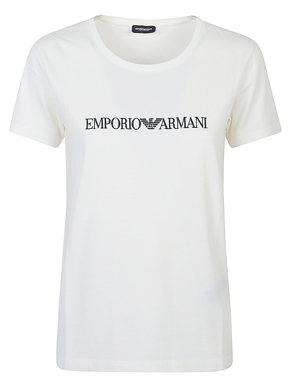 EMPORIO ARMANI Logo Cotton T-Shirt for Women - FW25 Collection