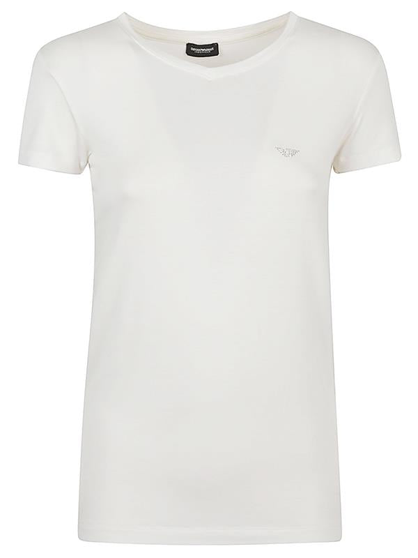 EMPORIO ARMANI Women's Viscose Short Sleeve T-Shirt - SS25