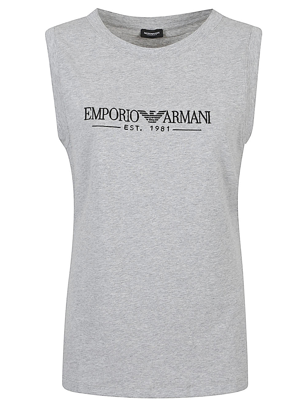 EMPORIO ARMANI Cotton Blend Top for Women - Round Neck - SS25