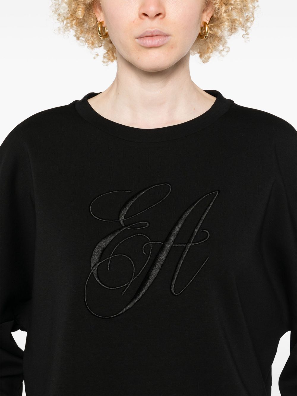 EMPORIO ARMANI Logo Cotton Sweatshirt for Women