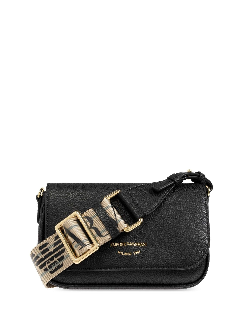 EMPORIO ARMANI Mini Crossbody Handbag with Logo Print Strap
