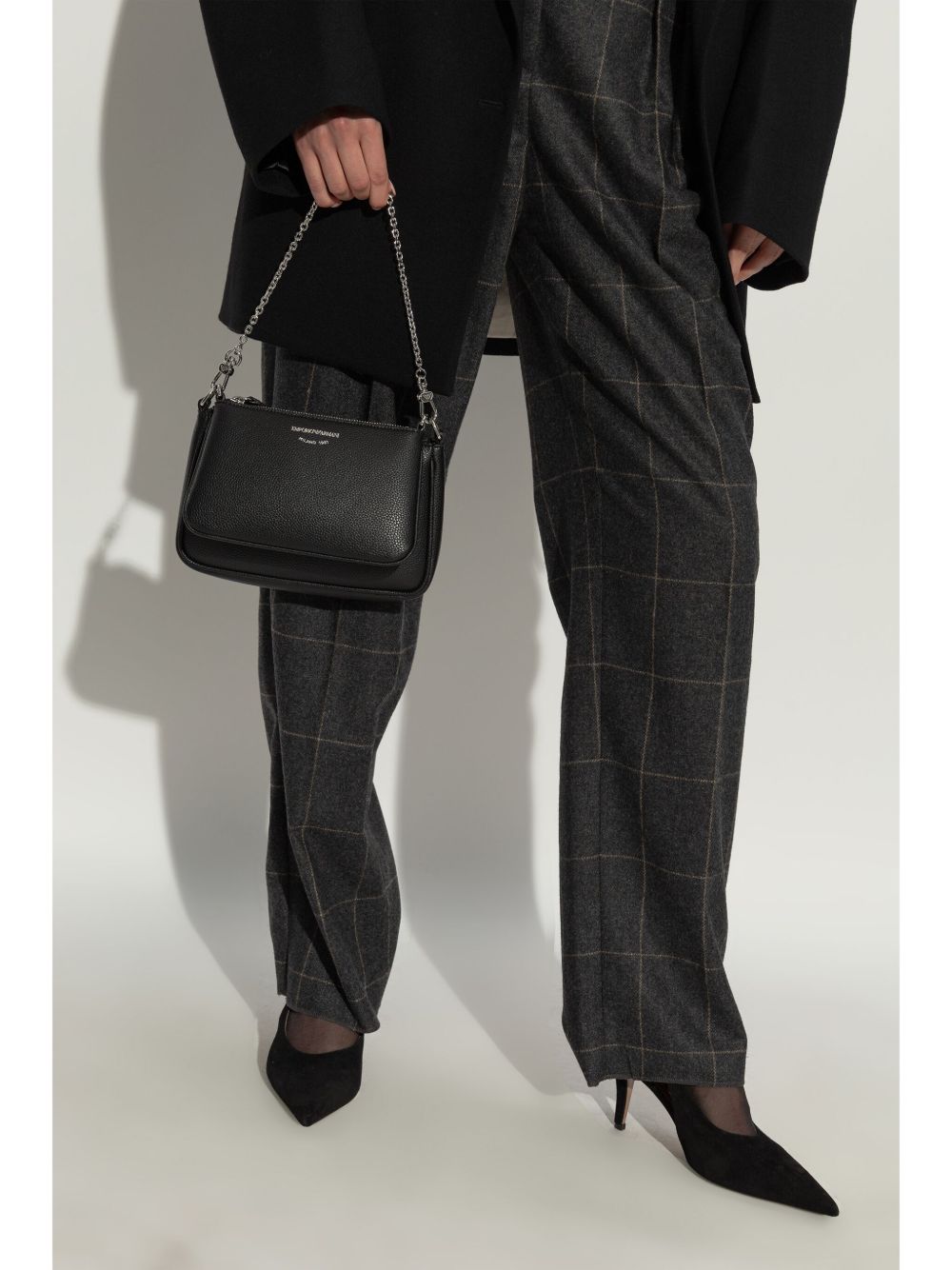 EMPORIO ARMANI Mini Grained Texture Handbag