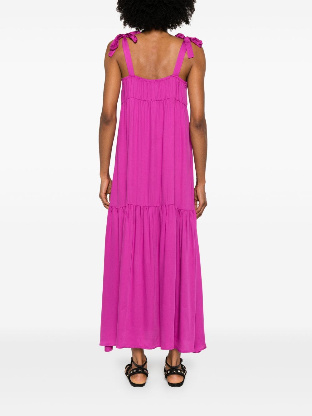 EMPORIO ARMANI Long Dress with Tie-Fastening Straps for Women