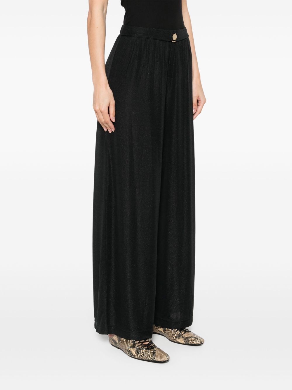 EMPORIO ARMANI Wide-Leg Trousers with Elasticated Waistband