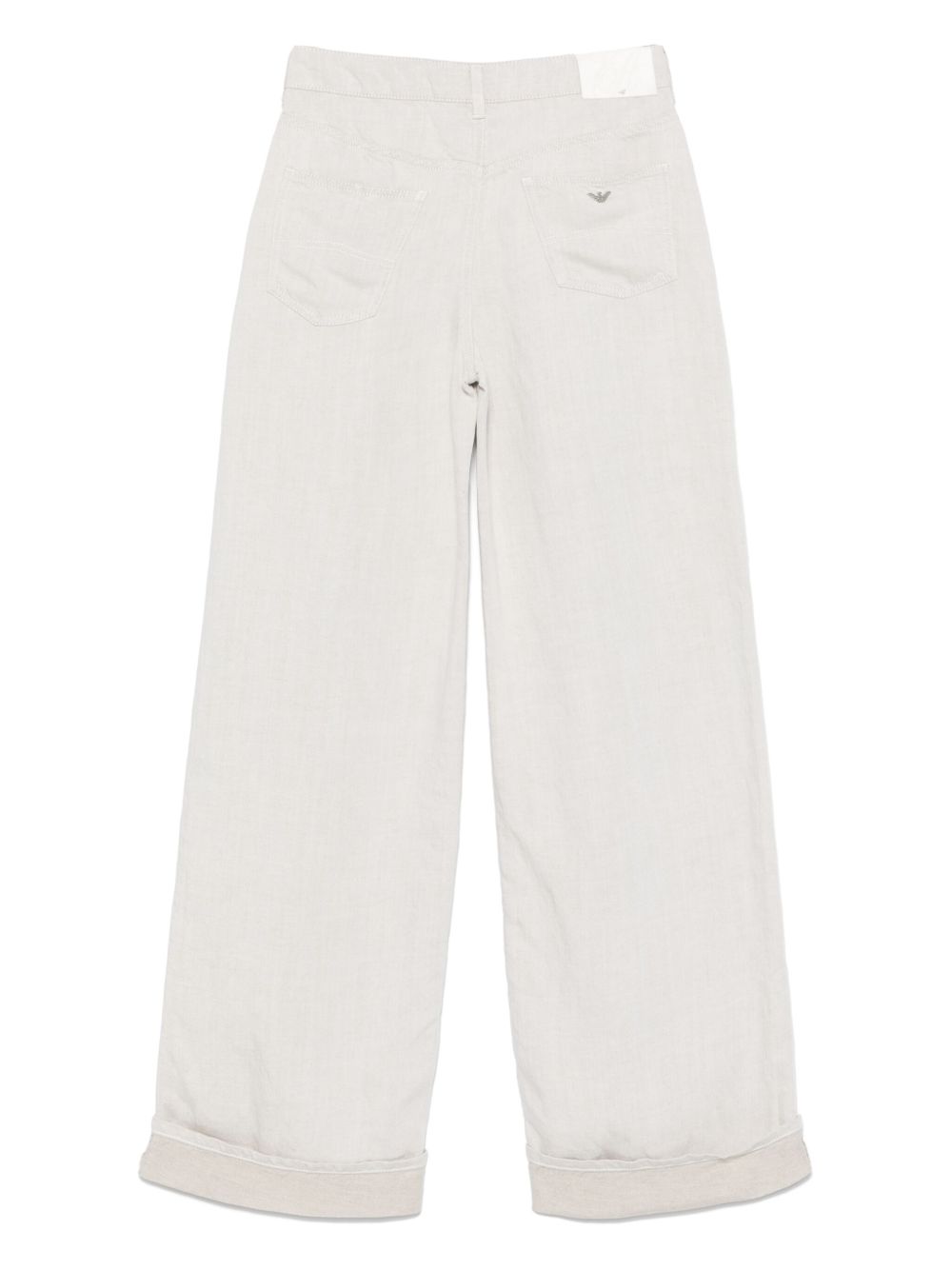 EMPORIO ARMANI Wide-Leg Linen Blend Jeans for Women