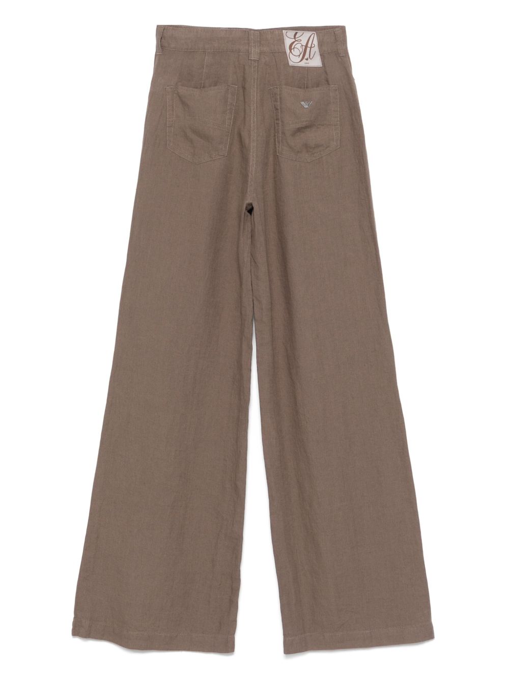 EMPORIO ARMANI Wide-Leg Linen Trousers for Women