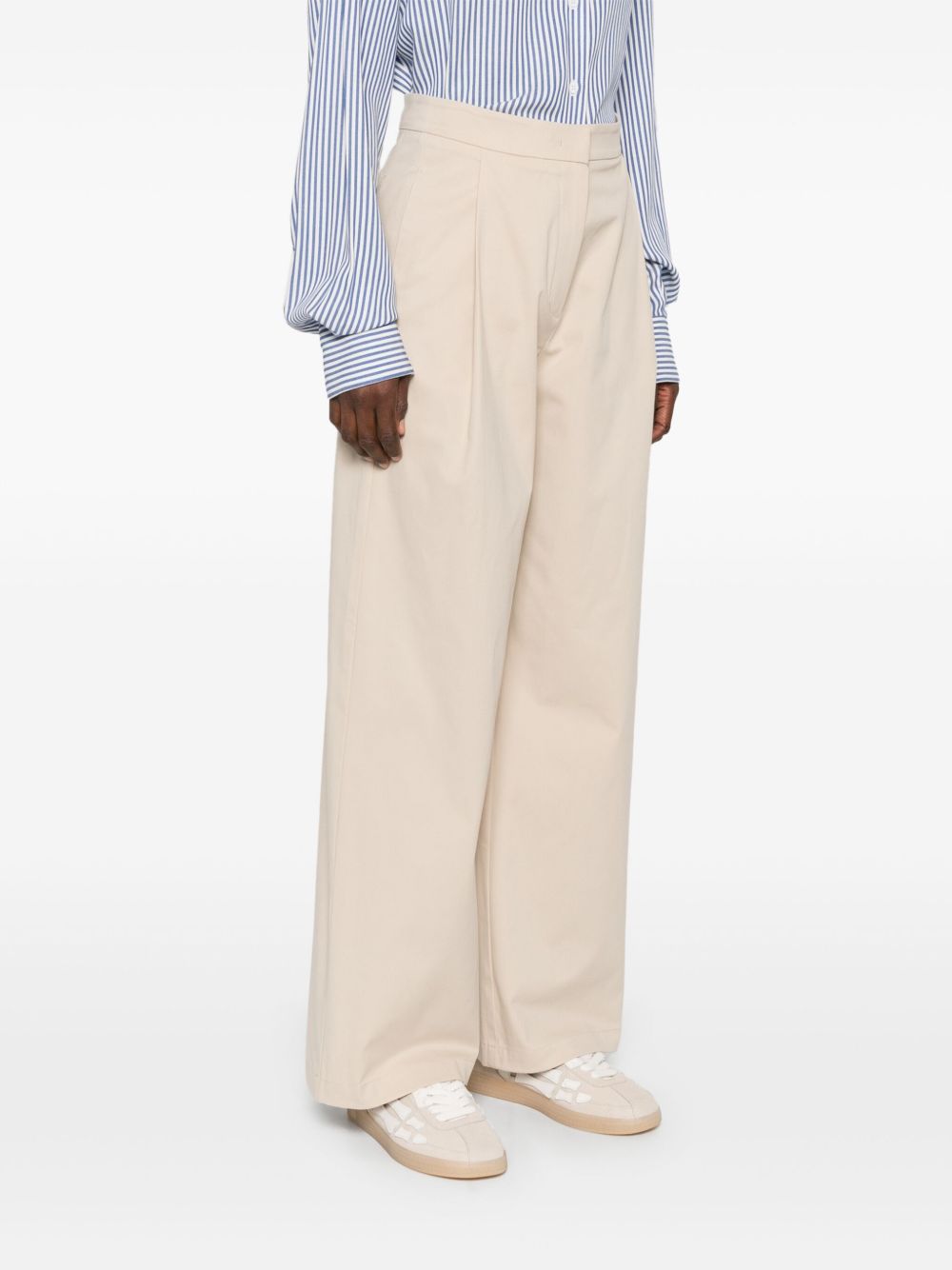 EMPORIO ARMANI Wide-Leg Trousers for Women - Spring/Summer 2025