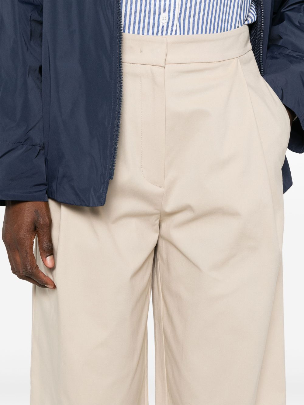 EMPORIO ARMANI Wide-Leg Trousers for Women - Spring/Summer 2025