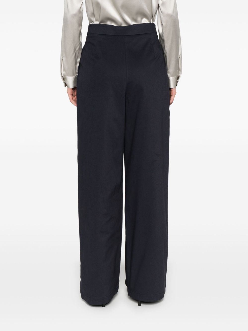EMPORIO ARMANI Cotton Wide-Leg Trousers